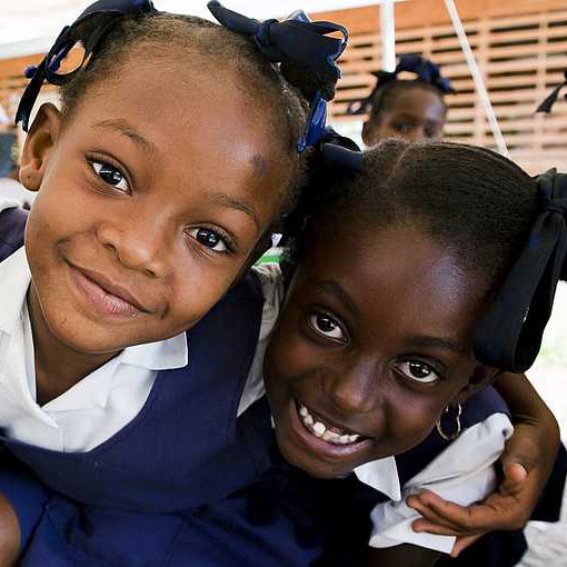 Helping worldwide: 
Sponsored children in Haiti
