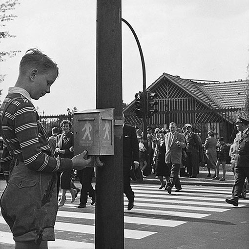 The history of pedestrian crossing lights