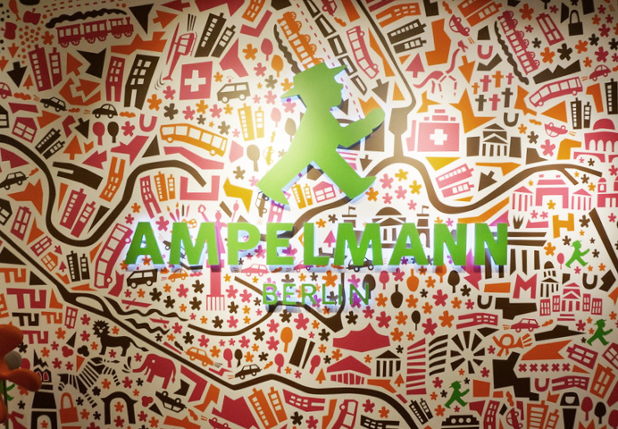Berlin Souvenirs von AMPELMANN - Stadtplan