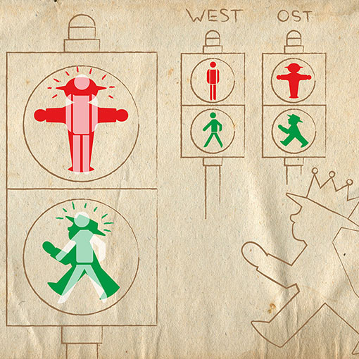 Sicherer: Dicke Ost-Ampelmännchen
